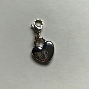 heart lock charm dangle